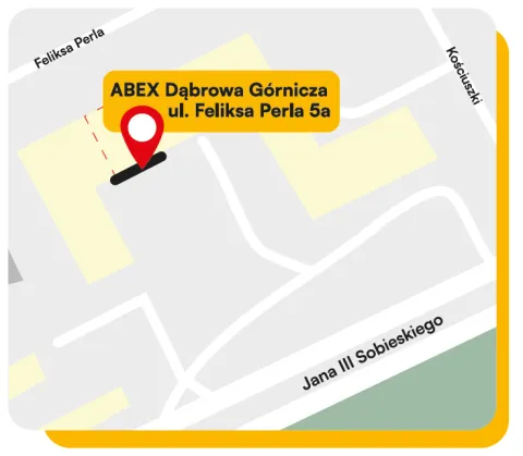 mapka ABEX Dąbrowa Górnicza